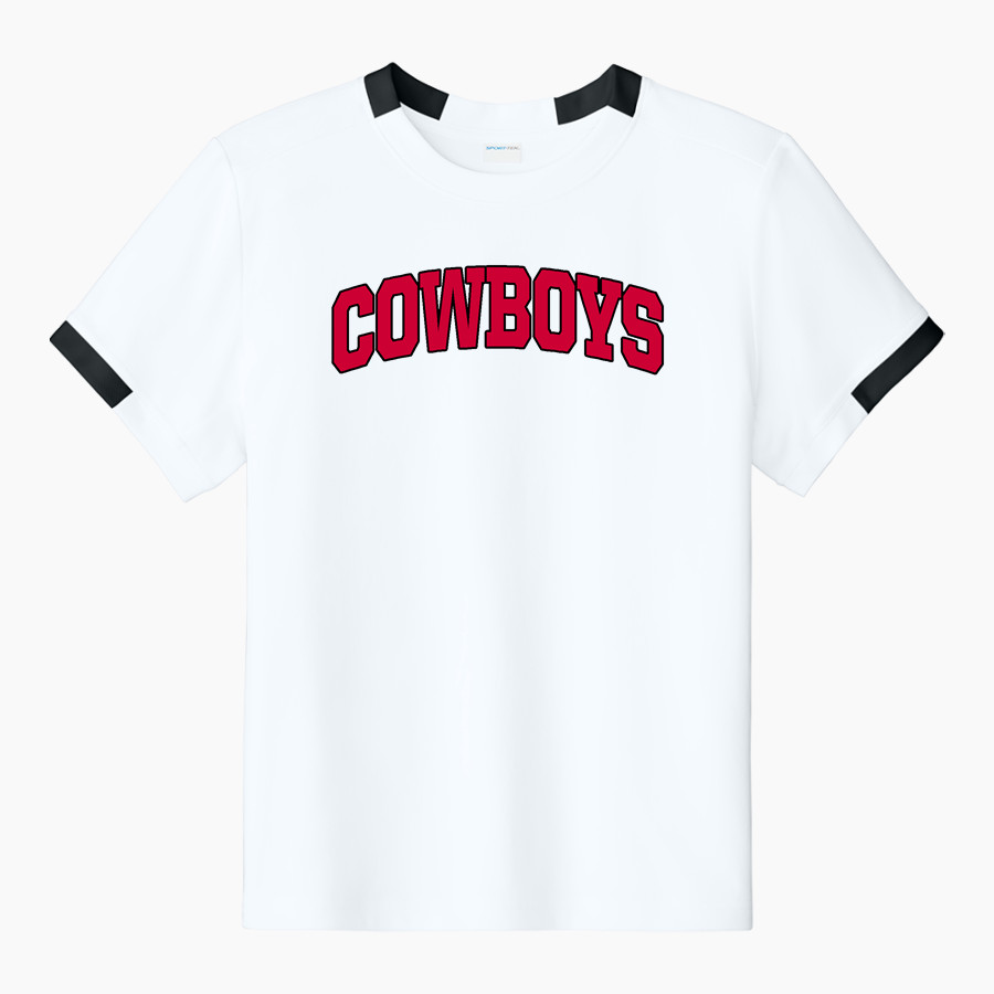 CLARION-GOLDFIELD-DOWS HIGH SCHOOL COWBOYS <span class="pdp-name-mascot">CLARION - GOLDFIELD COWBOYS</span> Sport-Tek Youth Club Short Sleeve Crew