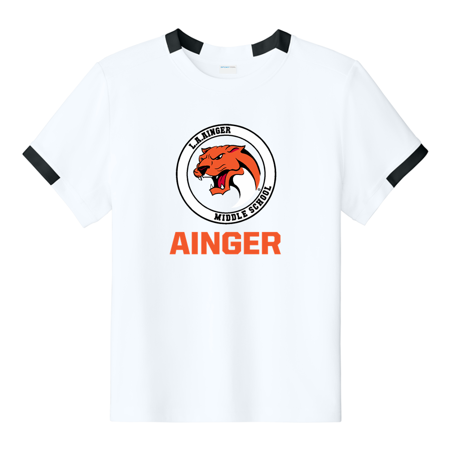 Ainger Cougars <span class="pdp-name-mascot">Ainger Cougars</span> Sport-Tek Youth Club Short Sleeve Crew