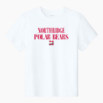 NORTHRIDGE POLAR BEARS official sideline store Sport-Tek Youth Club Short Sleeve Crew Front Thumbnail