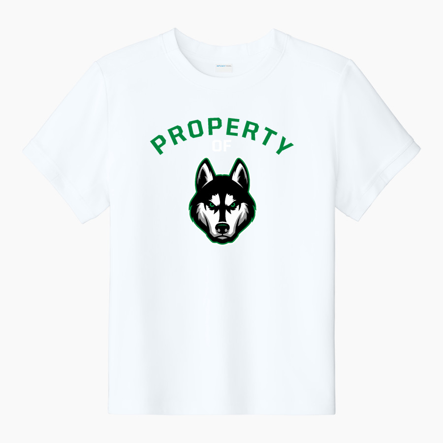 HILLCREST HIGH SCHOOL HUSKIES <span class="pdp-name-mascot">HILLCREST HUSKIES</span> Sport-Tek Youth Club Short Sleeve Crew