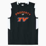 Treasure Valley Chukars <span class="pdp-name-mascot">Treasure Valley College Chukars</span> Sport-Tek Youth Club Sleeveless V-Neck Front Thumbnail