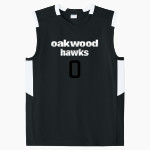 Oakwood Hawks <span class="pdp-name-mascot">Oakwood Hawks</span> Sport-Tek Youth Club Sleeveless V-Neck Front Thumbnail