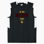 MISSION HIGH SCHOOL BEARS Sport-Tek Youth Club Sleeveless V-Neck Front Thumbnail