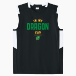 WEST DAVIDSON HIGH SCHOOL DRAGONS Sport-Tek Youth Club Sleeveless V-Neck Front Thumbnail