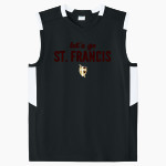 St. FRANCIS HIGH SCHOOL GOLDEN KNIGHTS <span class="pdp-name-mascot">SAINT FRANCIS GOLDEN KNIGHTS</span> Sport-Tek Youth Club Sleeveless V-Neck Front Thumbnail