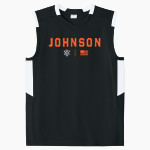 Johnson Atom Smashers Sport-Tek Youth Club Sleeveless V-Neck Front Thumbnail
