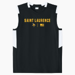 SAINT LAURENCE HIGH SCHOOL VIKINGS Sport-Tek Youth Club Sleeveless V-Neck Front Thumbnail