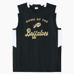 GIDDINGS BUFFALOS Sport-Tek Youth Club Sleeveless V-Neck Front Thumbnail