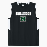 MELBOURNE HIGH SCHOOL BULLDOGS <span class="pdp-name-mascot">MELBOURNE BULLDOGS</span> Sport-Tek Youth Club Sleeveless V-Neck Front Thumbnail