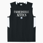 FARMERSVILLE HIGH SCHOOL AZTECS <span class="pdp-name-mascot">FARMERSVILLE AZTECS</span> Sport-Tek Youth Club Sleeveless V-Neck Front Thumbnail