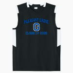 PLEASANT GROVE HIGH SCHOOL VIKINGS <span class="pdp-name-mascot">PLEASANT GROVE VIKINGS</span> Sport-Tek Youth Club Sleeveless V-Neck Front Thumbnail
