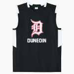 Dunedin Falcons <span class="pdp-name-mascot">Dunedin High School Falcons</span> Sport-Tek Youth Club Sleeveless V-Neck Front Thumbnail