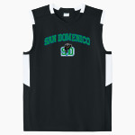San Domenico Panthers <span class="pdp-name-mascot">San Domenico Panthers</span> Sport-Tek Youth Club Sleeveless V-Neck Front Thumbnail