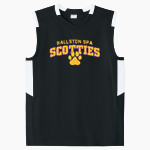 Ballston Spa Scotties The Official Online Store <span class="pdp-name-mascot">Baaston Spa Scotties</span> Sport-Tek Youth Club Sleeveless V-Neck Front Thumbnail