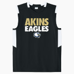 Akins Eagles <span class="pdp-name-mascot">Akins Eagles</span> Sport-Tek Youth Club Sleeveless V-Neck Front Thumbnail