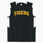 Computech Tigers <span class="pdp-name-mascot">Computech Middle School Tigers</span> Sport-Tek Youth Club Sleeveless V-Neck Front Thumbnail