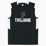 Petaluma Trojans <span class="pdp-name-mascot">Petaluma Trojans</span> Sport-Tek Youth Club Sleeveless V-Neck Front Thumbnail
