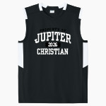 Jupiter Christian Eagles <span class="pdp-name-mascot">Jupiter Eagles</span> Sport-Tek Youth Club Sleeveless V-Neck Front Thumbnail