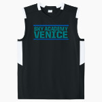 SKY Academy Venice Sport-Tek Youth Club Sleeveless V-Neck Front Thumbnail
