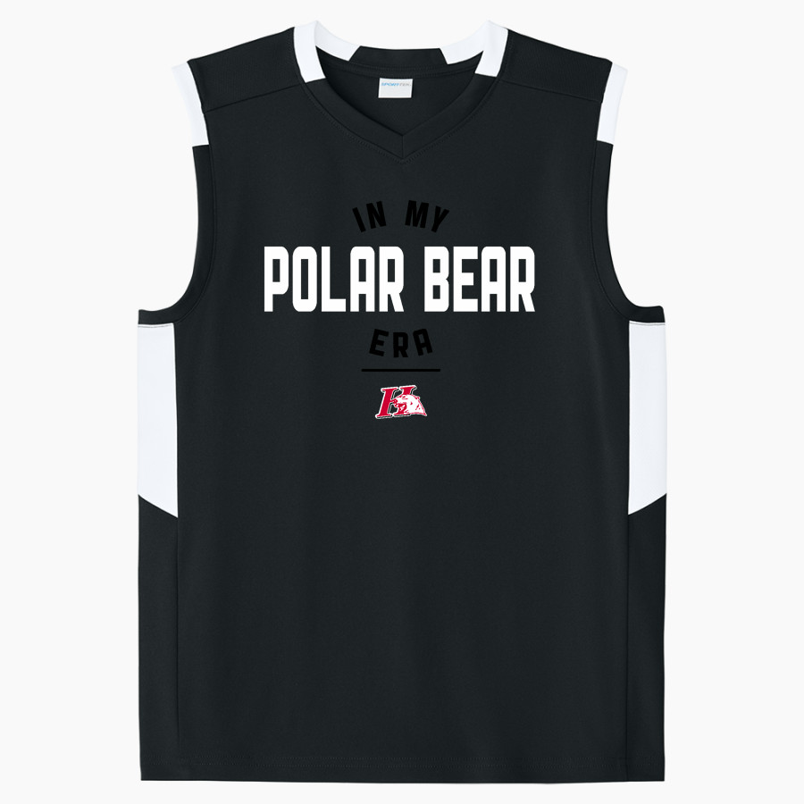 HORTONVILLE HIGH SCHOOL POLAR BEARS <span class="pdp-name-mascot">HORTONVILLE POLAR BEARS</span> Sport-Tek Youth Club Sleeveless V-Neck