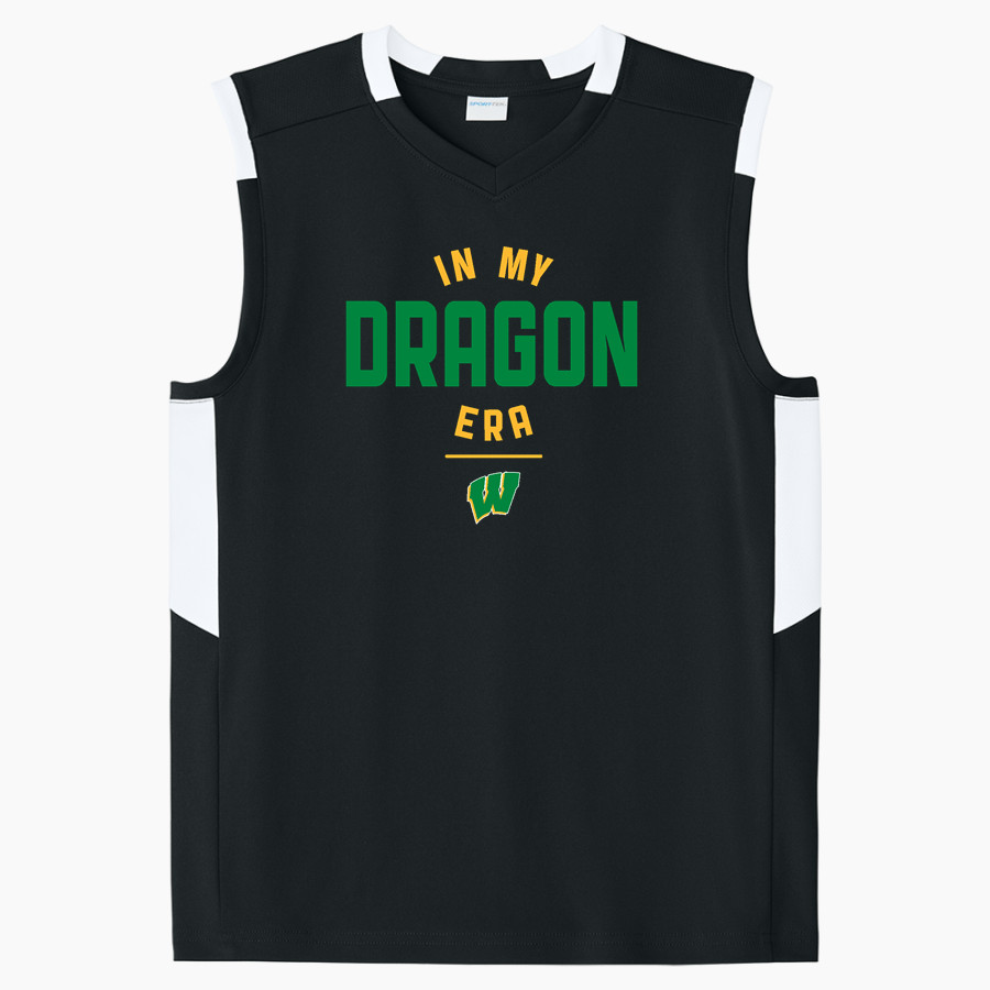 WEST DAVIDSON HIGH SCHOOL DRAGONS Sport-Tek Youth Club Sleeveless V-Neck