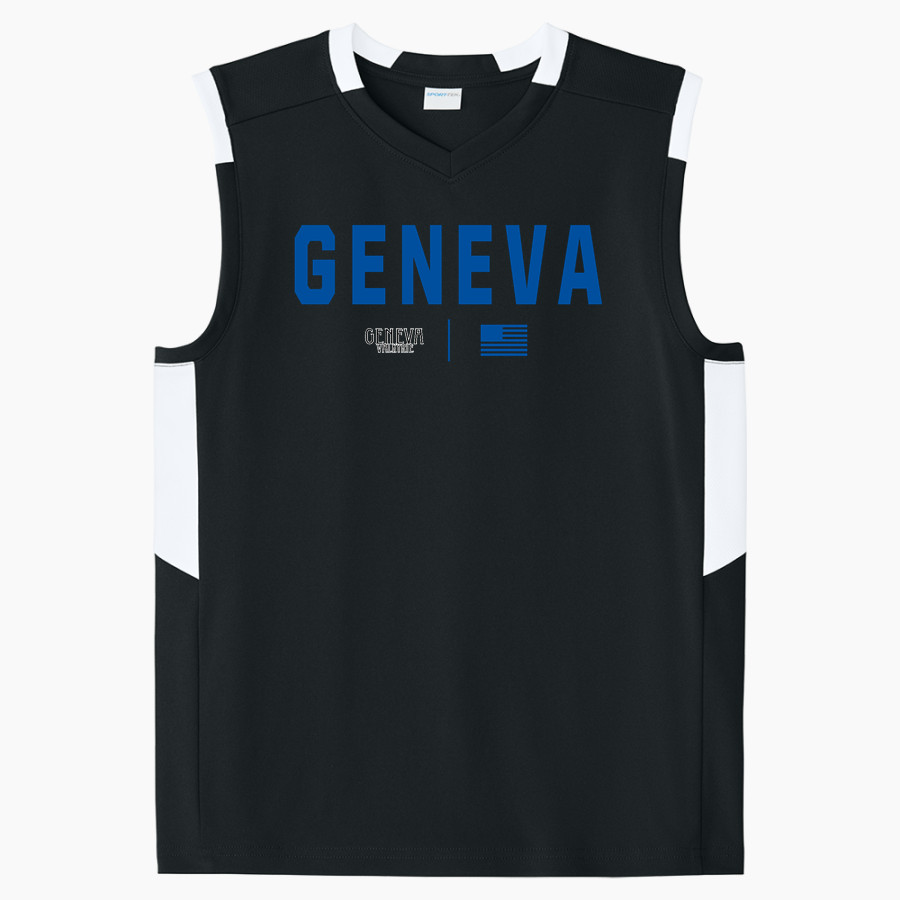 Geneva Valkyrie Sport-Tek Youth Club Sleeveless V-Neck