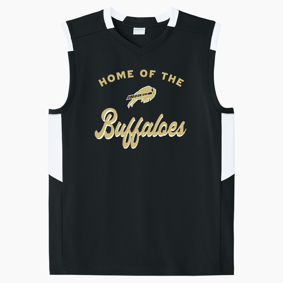 GIDDINGS BUFFALOS Sport-Tek Youth Club Sleeveless V-Neck
