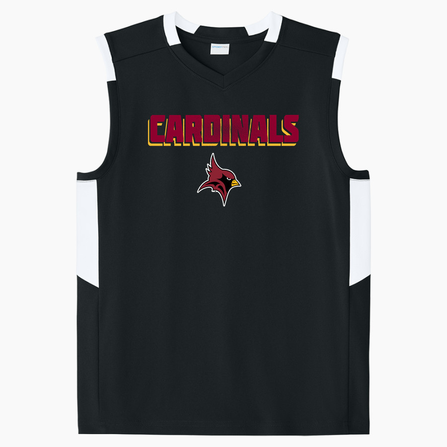 Fisher Cardinals <span class="pdp-name-mascot">Fisher Cardinals</span> Sport-Tek Youth Club Sleeveless V-Neck