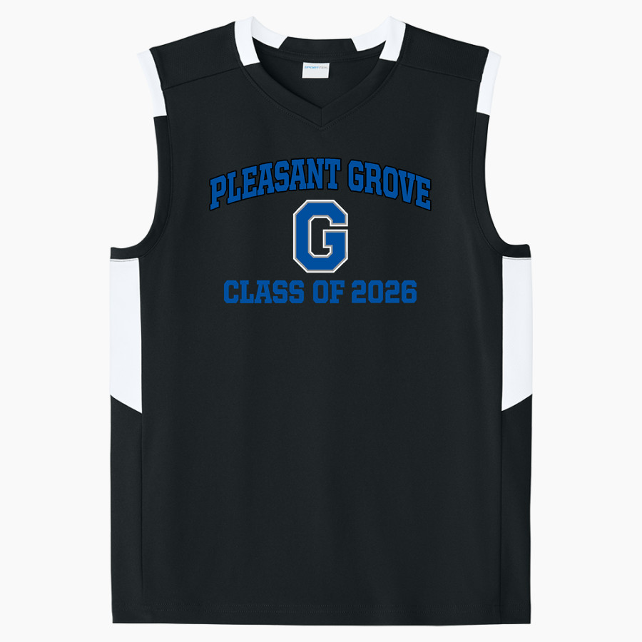 PLEASANT GROVE HIGH SCHOOL VIKINGS <span class="pdp-name-mascot">PLEASANT GROVE VIKINGS</span> Sport-Tek Youth Club Sleeveless V-Neck