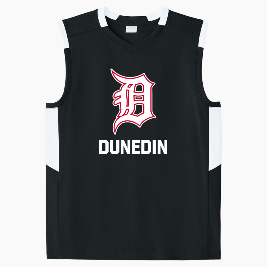 Dunedin Falcons <span class="pdp-name-mascot">Dunedin High School Falcons</span> Sport-Tek Youth Club Sleeveless V-Neck