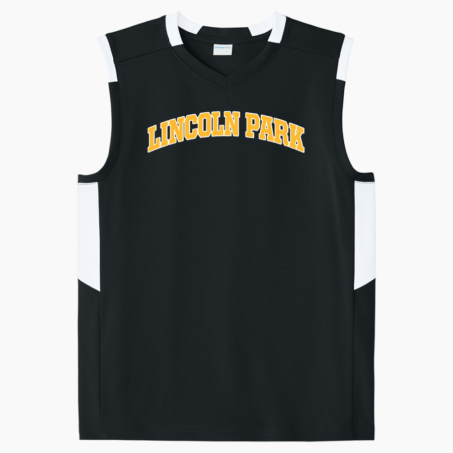 LINCOLN PARK HIGH SCHOOL LIONS Sport-Tek Youth Club Sleeveless V-Neck