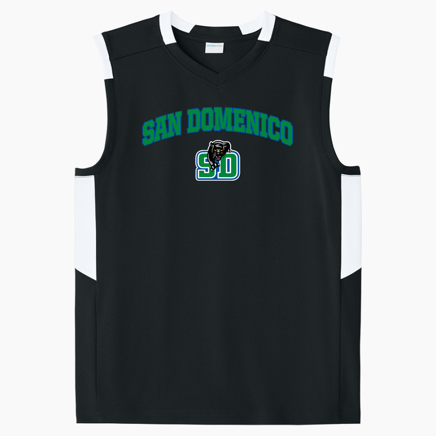 San Domenico Panthers <span class="pdp-name-mascot">San Domenico Panthers</span> Sport-Tek Youth Club Sleeveless V-Neck