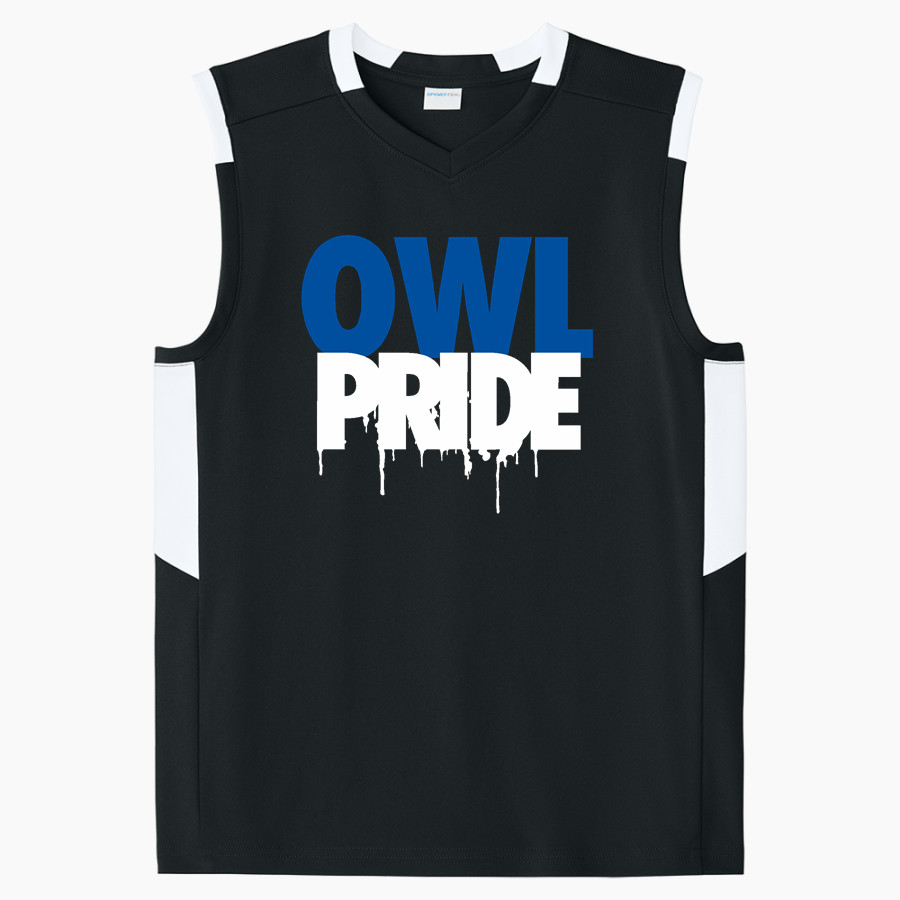 YANTIS HIGH SCHOOL OWLS Sport-Tek Youth Club Sleeveless V-Neck