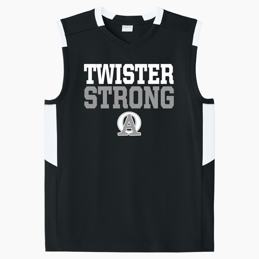 OLDENBURG ACADEMY TWISTERS Sport-Tek Youth Club Sleeveless V-Neck