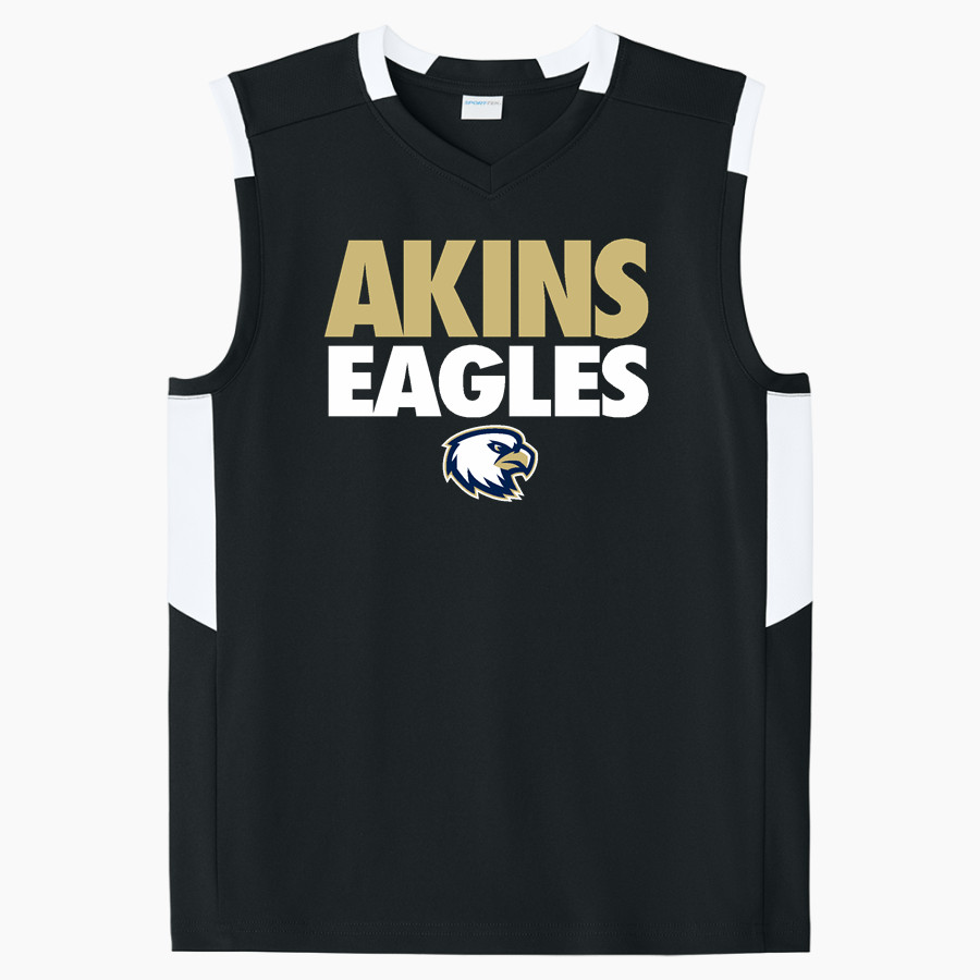 Akins Eagles <span class="pdp-name-mascot">Akins Eagles</span> Sport-Tek Youth Club Sleeveless V-Neck