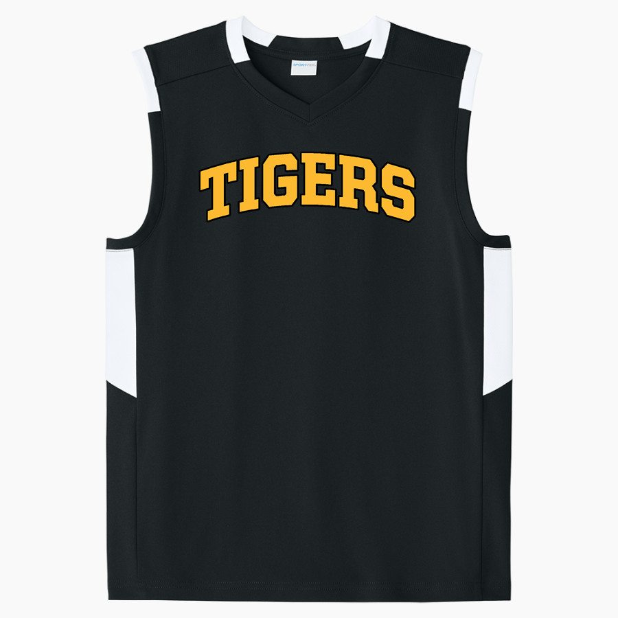 Computech Tigers <span class="pdp-name-mascot">Computech Middle School Tigers</span> Sport-Tek Youth Club Sleeveless V-Neck