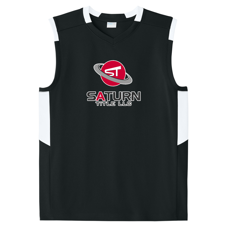 Saturn Title LLC Saturn Title <span class="pdp-name-mascot">Saturn Title LLC</span> Sport-Tek Youth Club Sleeveless V-Neck