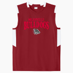MEADVILLE HIGH SCHOOL BULLDOGS Sport-Tek Youth Club Sleeveless V-Neck Front Thumbnail