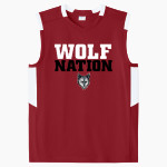 Niles West Wolves <span class="pdp-name-mascot">Niles West Wolves</span> Sport-Tek Youth Club Sleeveless V-Neck Front Thumbnail