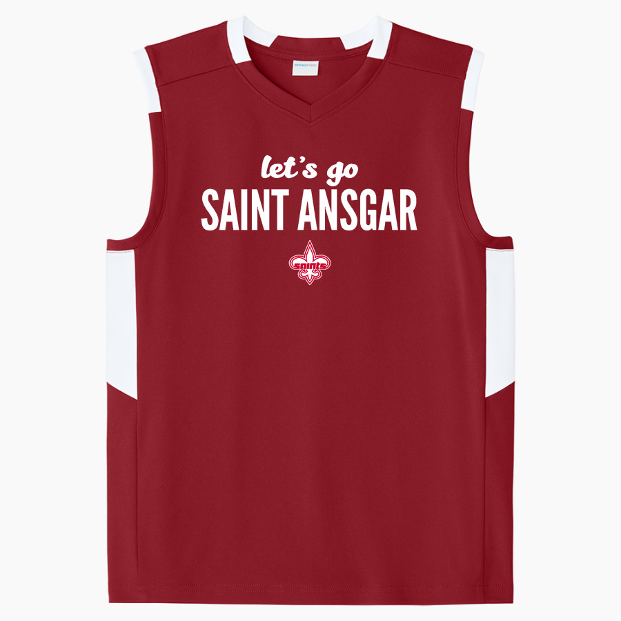 SAINT ANSGAR HIGH SCHOOL SAINTS <span class="pdp-name-mascot">SAINT ANSGAR SAINTS</span> Sport-Tek Youth Club Sleeveless V-Neck