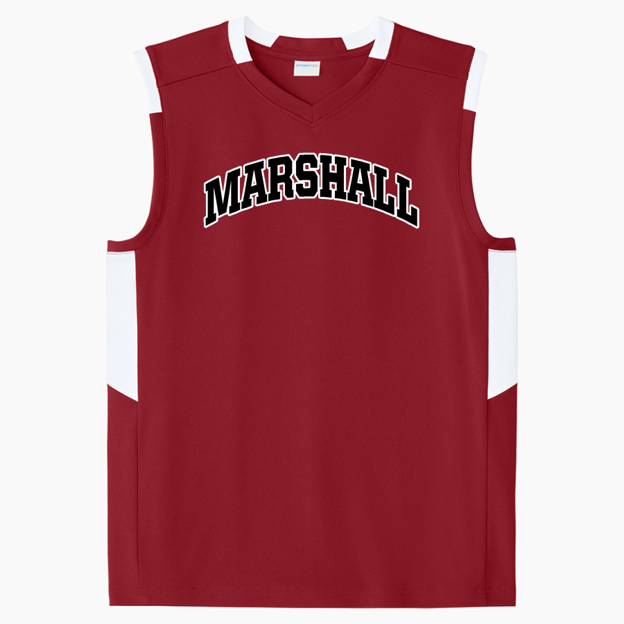 Marshall Mavericks Sport-Tek Youth Club Sleeveless V-Neck