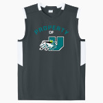 University Prep Mustangs Sport-Tek Youth Club Sleeveless V-Neck Front Thumbnail