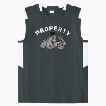 Boscobel Bulldogs Sport-Tek Youth Club Sleeveless V-Neck Front Thumbnail