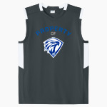 Calvary Christian Eagles <span class="pdp-name-mascot">Calvary Christian Eagles</span> Sport-Tek Youth Club Sleeveless V-Neck Front Thumbnail
