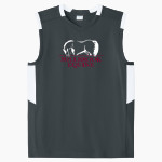 Millbrook Equine Veterinary Clinic Millbrook Equine Vet <span class="pdp-name-mascot">Millbrook Equine Veterinary Clinic</span> Sport-Tek Youth Club Sleeveless V-Neck Front Thumbnail