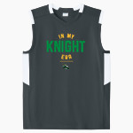 Community College of Rhode Island Knights <span class="pdp-name-mascot">COMMUNITY COLLEGE OF RHODE ISLAND Knights</span> Sport-Tek Youth Club Sleeveless V-Neck Front Thumbnail