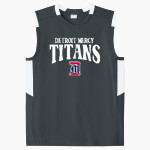 Detroit Mercy Titans Sideline Store <span class="pdp-name-mascot">UDM Titans</span> Sport-Tek Youth Club Sleeveless V-Neck Front Thumbnail