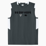 Big Drip Hoops Big Drip Hoops <span class="pdp-name-mascot">Big Drip Hoops</span> Sport-Tek Youth Club Sleeveless V-Neck Front Thumbnail