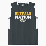 Elm Creek Buffaloes <span class="pdp-name-mascot">Elm Creek Buffaloes</span> Sport-Tek Youth Club Sleeveless V-Neck Front Thumbnail