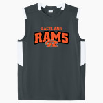 Raceland Rams <span class="pdp-name-mascot">Raceland Rams</span> Sport-Tek Youth Club Sleeveless V-Neck Front Thumbnail